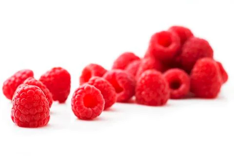 Some raspberries Stock Photos