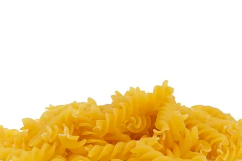 Some raw fusilli Stock Photos