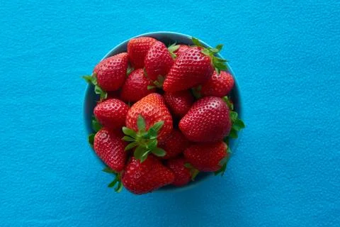 Some red strawberries Stock Photos