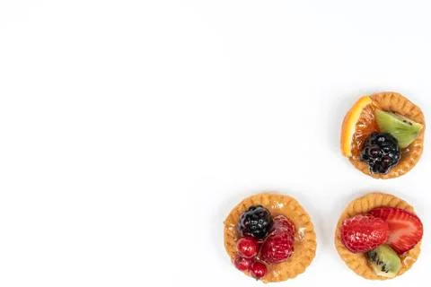 Some round pastries Stock Photos