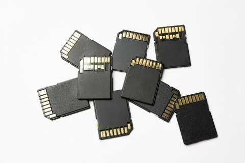 Some Secure Digital cards 스톡 사진