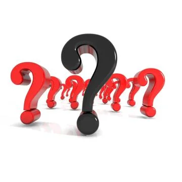 Some shiny question mark in red Stock Illustration