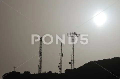 Some Silhouetted Antennas