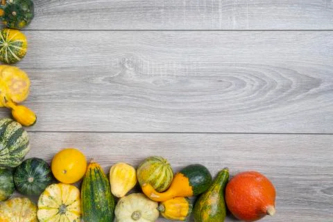 Some small pumpkins Stock Photos