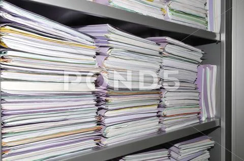 Some Stacks Of Paper Folders