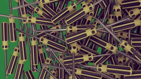 Some tools screws pile Stock Footage 337035568