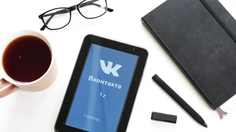 Some trouble with Vkontakte app Stock Footage 106719211