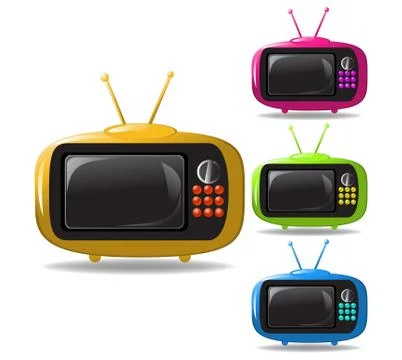 Some tv sets animation Иллюстрация