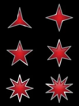 Some variation stars Stock Illustration