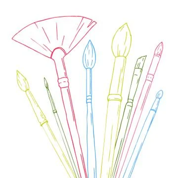 Some vector brushes Stock Illustration