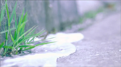 Some water passing on corner Stock Footage 37986575