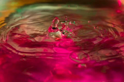 Some water's drops falling Stock Photos