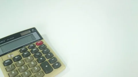 Somebody is counting dollars.  White background 스톡 동영상 89777849