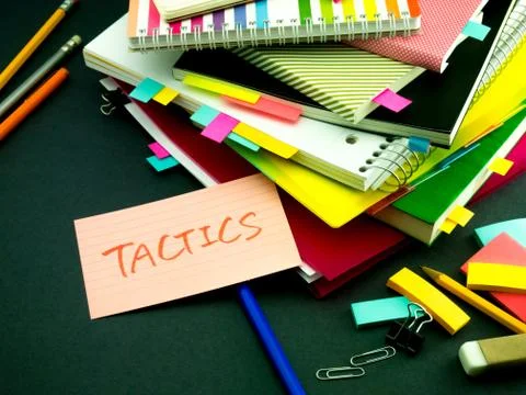 Somebody Left the Message on Your Working Desk; Tactics Stock Photos