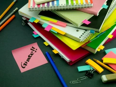Somebody Left the Message on Your Working Desk; Great Stock Photos
