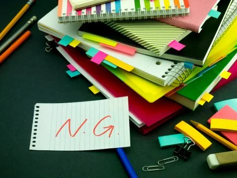 Somebody Left the Message on Your Working Desk; NG Stock Photos