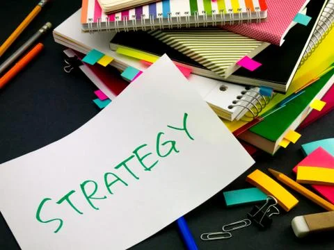 Somebody Left the Message on Your Working Desk; Strategy Stock Photos