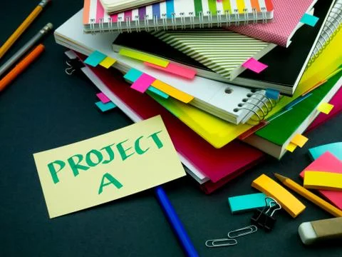 Somebody Left the Message on Your Working Desk; Project A Stock Photos