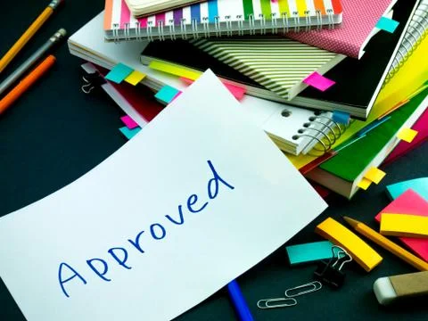 Somebody Left the Message on Your Working Desk; Approved Stock Photos