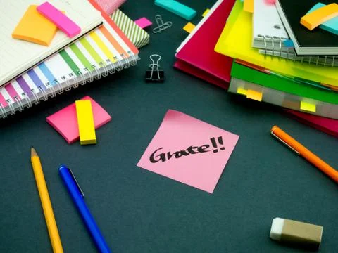 Somebody Left the Message on Your Working Desk; Greate Stock Photos