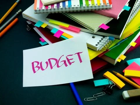 Somebody Left the Message on Your Working Desk; Budget Stock Photos