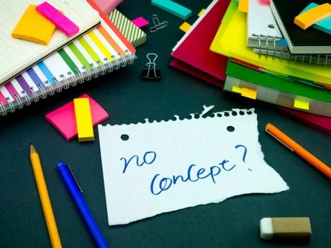 Somebody Left the Message on Your Working Desk; No Concept Stock Photos