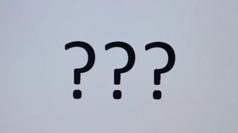 Somebody prints question mark on a computer Vídeo Stock 66756293