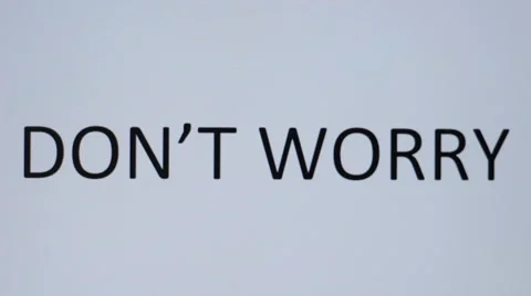 Somebody writes "Don't worry" on a computer Stock Footage 66756352