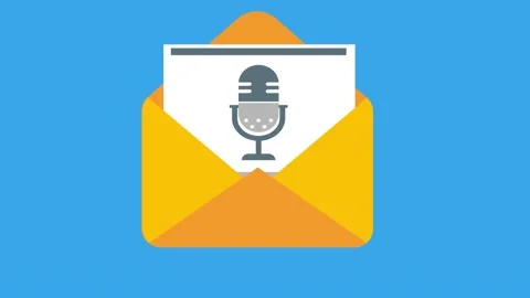 Someone gets an invitation from someone else to attend their podcast. Stock Footage 219398352