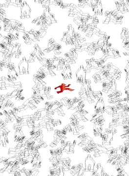 Someone is missing Stock Illustration