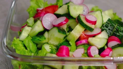 Someone is preparing a healthy meal. Stock Footage 155689366