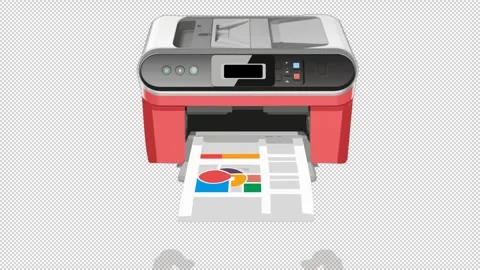 Someone is printing documents from an inkjet printer, checking the color Vídeos de archivo 277427496