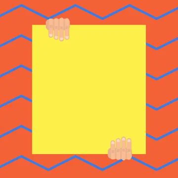 Someone read historical script in independence day ceremony. Man holds empty Stock Illustration