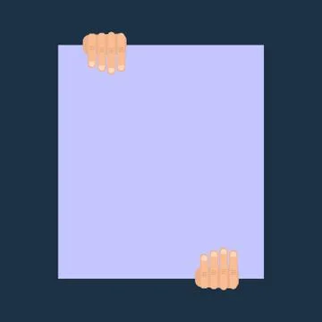 Someone read historical script in independence day ceremony. Man holds empty Stock Illustration