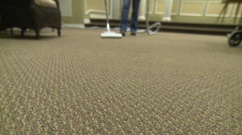 Someone vacuuming Video stock 32717270