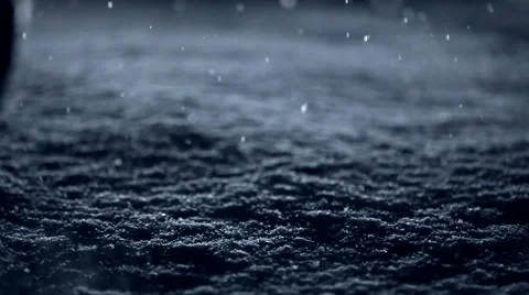 Someone Walking at Night during a Blizzard Stock-Footage 59900513