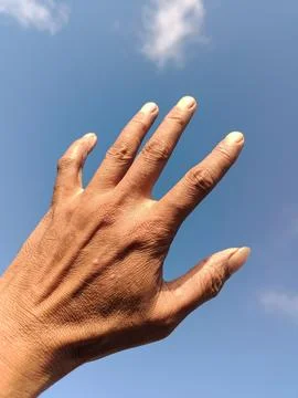 Someone's hand. Stock Photos