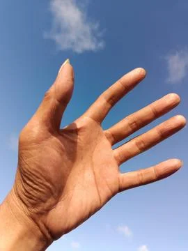 Someone's hand. Stock Photos