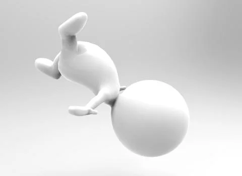 Somersault kick Stock Illustration