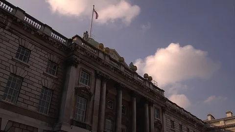 Somerset House Low Angle Stock Footage 79295895