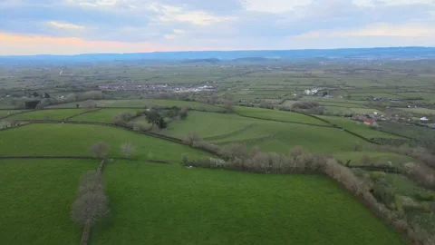 Somerset Levels Stock Footage 185096803