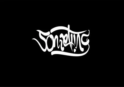Something lettering text. Modern calligraphy style vector illustration. Stock Illustration