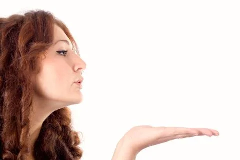 Something on the palm Stock Photos