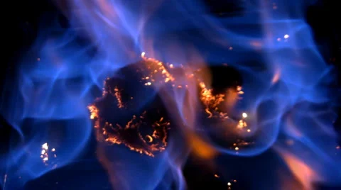 Something is vanishing by burning Stock Footage 908879