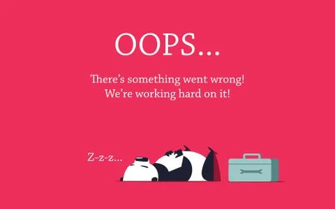 Something went wrong イラスト素材