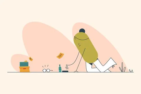 Something Went Wrong Illustration Illustrazione stock