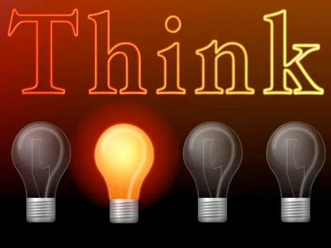 Sometimes one idea is enough Illustrazione stock