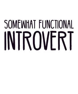 Somewhat functional introvert Stock Illustration