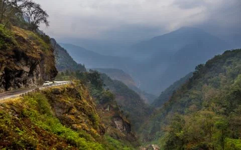 Somewhere in Bhutan Stock Photos