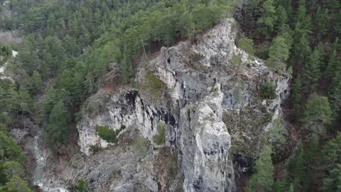 Somewhere in a distant valley, high in the mountains Stock Footage 171585334